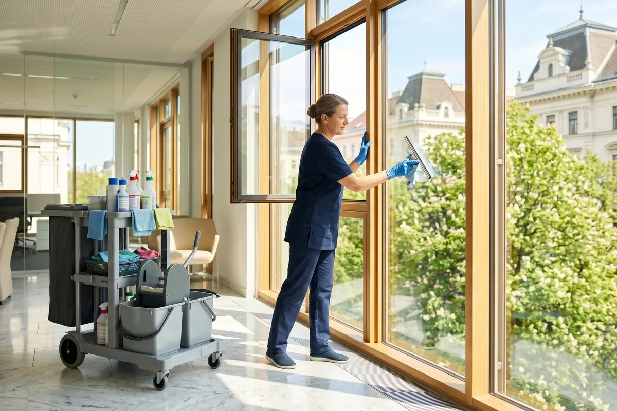 Frühjahrsreinigung für Büro & Gewerbe in Wien: Was wirklich wichtig ist